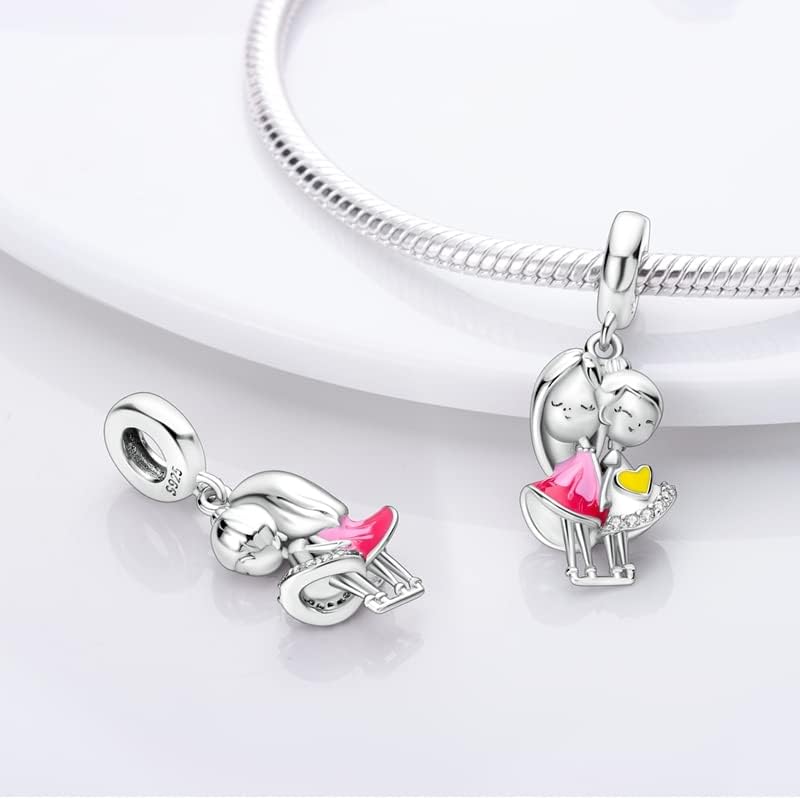 CYCUFF Store 925 Sterling Silver Charms Suitable for Charm Necklaces, Bracelet Pendants Beads Jewellery Gift for Women Family Friends - Image 1